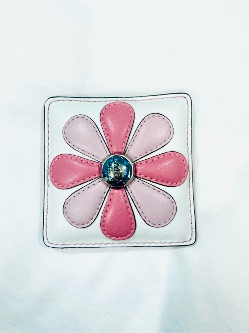 Coach Pink Floral Appliqué Paper Weight